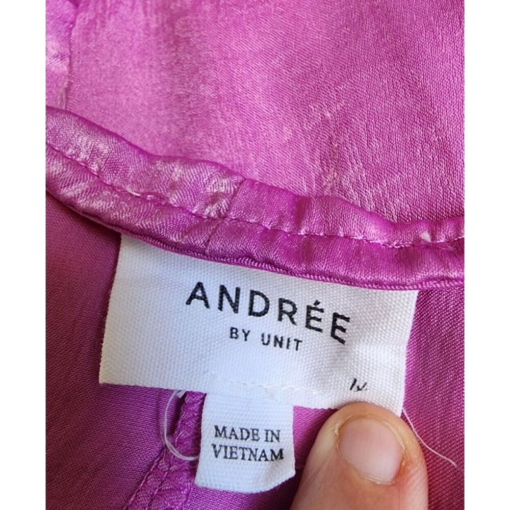 Andree By Unit 1x Silky Soft Mauve Top Flowy Ligh… - image 6